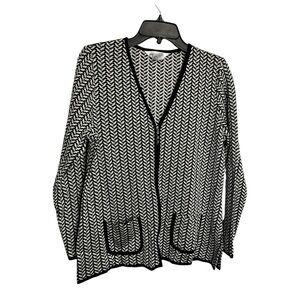 Misook Zip Front Cardigan